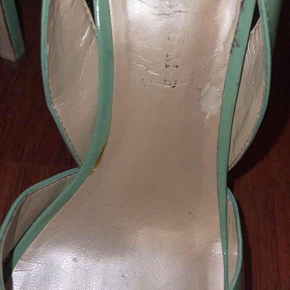 Mint Green open toe sandal with criss-cross design - Picture 5 of 12